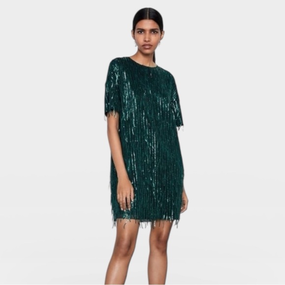 bardot emerald green dress Emerald Green Bardot 3/4 Sleeve Belted Debs Dress – Rosies Closet main image 1